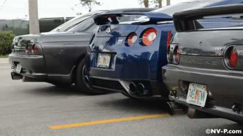Three Gtr R34 GIF