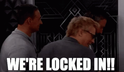 Three Guys At The Door Were Locked In GIF