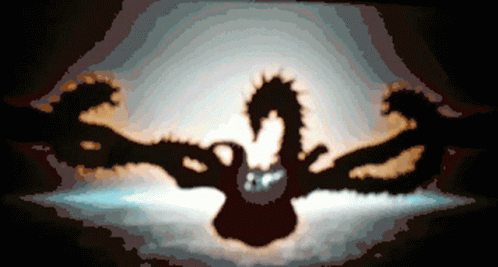 Three Headed Dragon King Ghidorah GIF