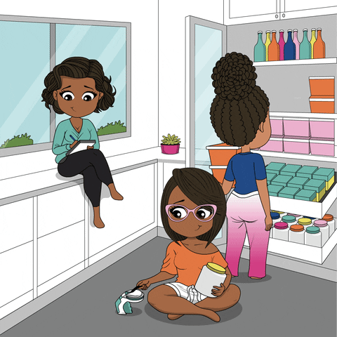 Three Ladies And Hello August Jar GIF