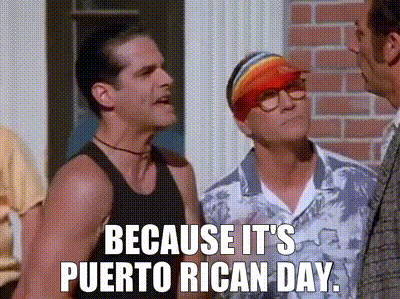 Three Men At Brick Building Puerto Rican Day GIF