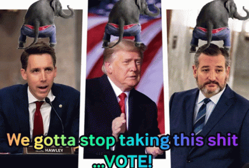 Three Men Collage We Gotta Stop Taking This Shit Vote