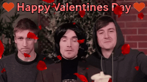 Three Men Happy Valentine's Day GIF