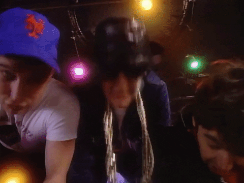 Three Men Headbanging GIF