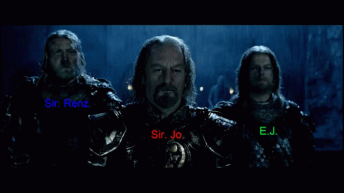 Three Men In Armor Sir Renz, Sir Jo, E.J GIF
