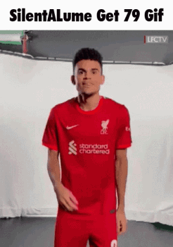Three Men In Red Liverpool Shirts GIF