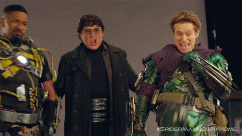 Three Men in Spider-Man Costumes #spidermannowayhome