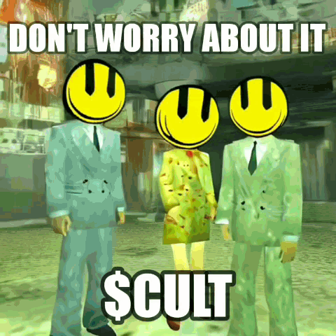 Three Men in Suits With Smiley Faces