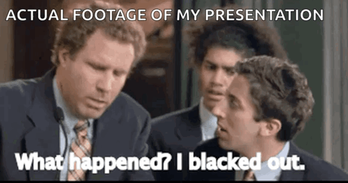 Three Men Looking at Each Other Actual Footage of My Presentation