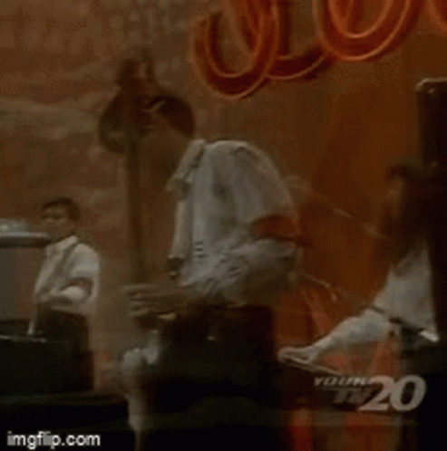 Three Men On Stage Meskie Granie Red GIF