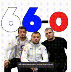 Three Men Posing With 66-0 Background GIF