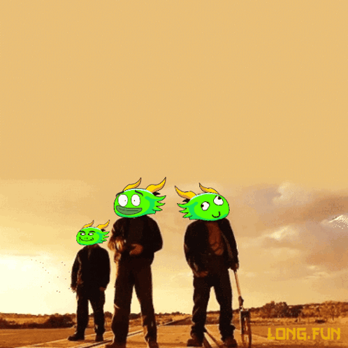 Three Men Standing With Long Fun GIF