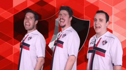 Three Men Wearing White Shirts with A