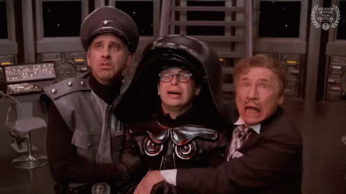 Three Men With Atlanta Independent Film Festival Helmet GIF
