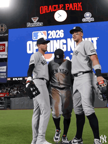 Three New York Yankees Players