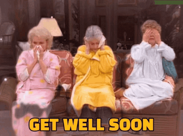 Three Old Women Get Well Soon GIF