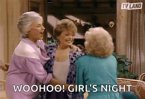 Three Older Women Woohoo Girl's Night
