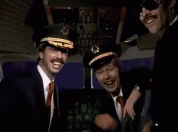 Three Pilots Are Giving A Thumbs Up And Smiling For The Camera GIF