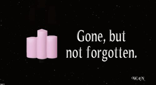 Three Pink Candles Gone But Not Forgotten GIF