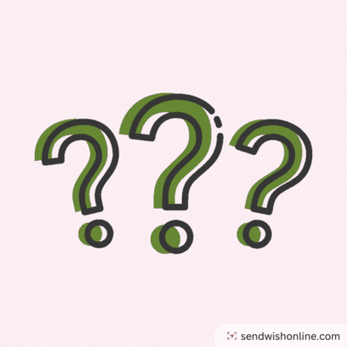 Three Question Marks On A Pink Background With Sendwishonline.com Below Them GIF