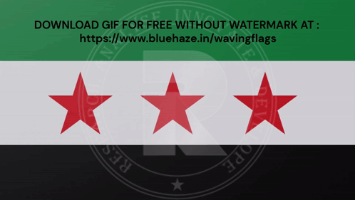 Three Red Stars On A Green And White Background With The Words Download Gif For Free Without Watermark At GIF