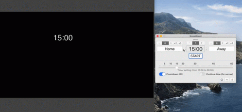 Three Screens Showing 15:00