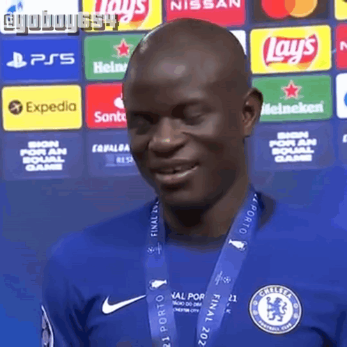 Three Soccer Players In Blue Jerseys 3 15 5 GIF