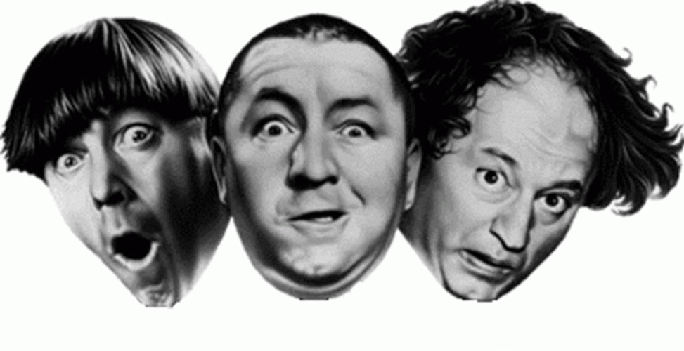 Three Stooges Funny Faces GIF 