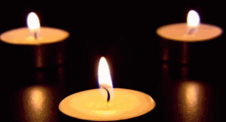 Three Tea Lights Bougie GIF