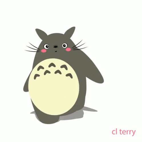 Three Totoro Bears in Blue Headbands CL Terry