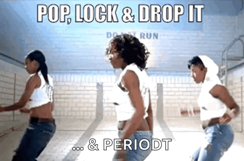 Three Women Dancing in Front of Do My Run Wall