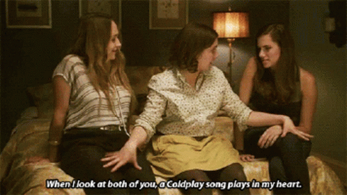 Three Women Listening to Coldplay