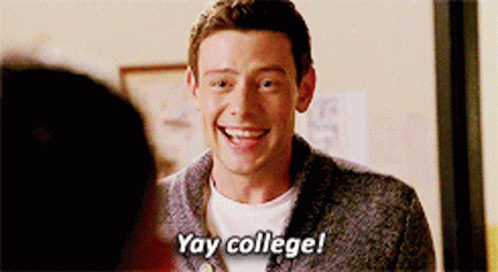 Thrilled Cory Monteith Yay College GIF
