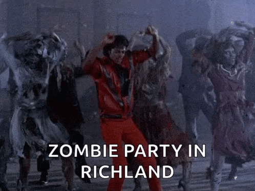Thriller Dance Zombie Party GIF