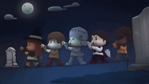 Thriller Halloween Dance Pocoyo GIF