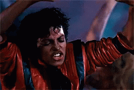 Thriller Michael Jackson Dancing On The Floor GIF