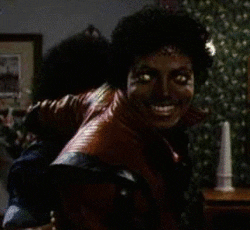 Thriller Michael Jackson Neon Eyes GIF