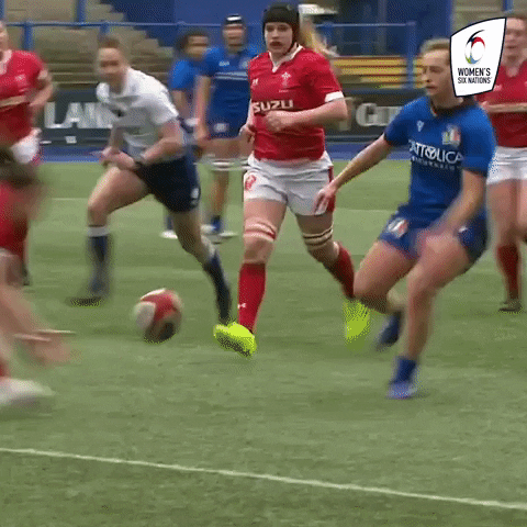Thrilling Chase Womens Rugby GIF