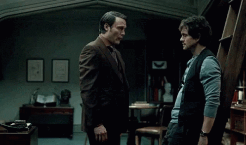 Thrilling Hannibal Scene Mads Hugh GIF