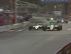 Thrilling Monaco F1 Race GIF