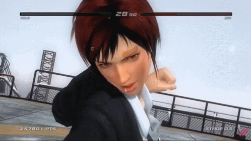 Throat Punch Dead Or Alive GIF