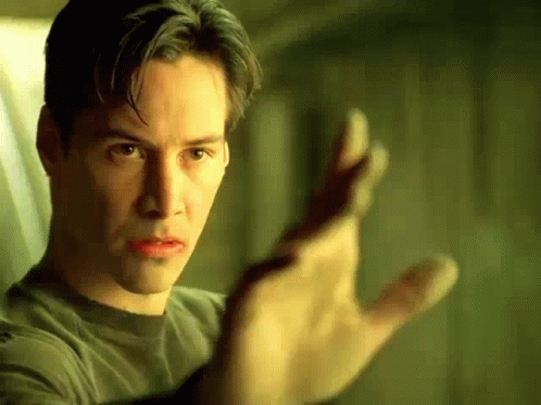Throat Punch With Twist Keanu Reeves GIF