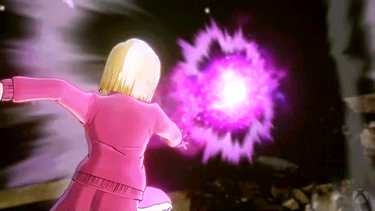 Throw Android 18 GIF