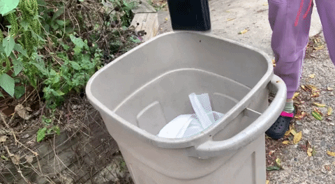 Throw Computer Into Trash Bin GIF