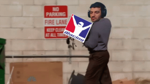 Throw Computer Ron Swanson With Swapped Head GIF