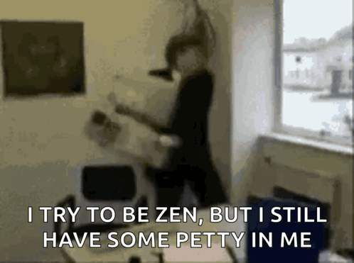 Throw Computer Try To Be Zen GIF