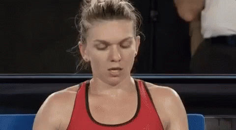 Throw In The Towel Simona Halep Tennis Player GIF