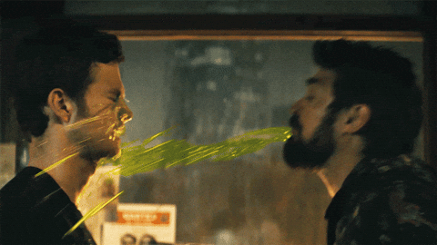 Throw Up Billy Butcher GIF