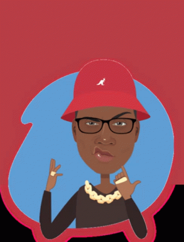 Throwback King Mix Hosted By Dj King Jo Shows A Man Wearing Glasses And A Red Hat GIF