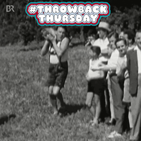 Throwback Thursday Sports Throwing Rock GIF
